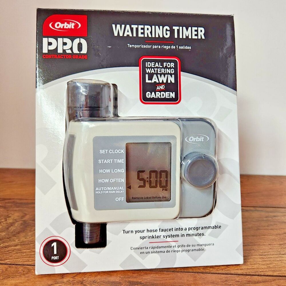 Orbit Pro Watering Timer, Attach to Hose or Sprinkler, 1 Port Lawn & Garden New